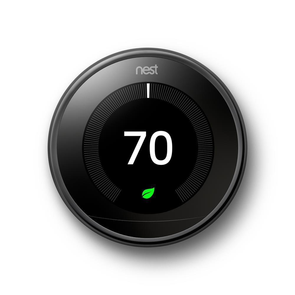 Google Mirror Black Learning Thermostat 