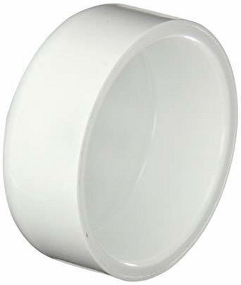 White Socket DWV PVC Cap 