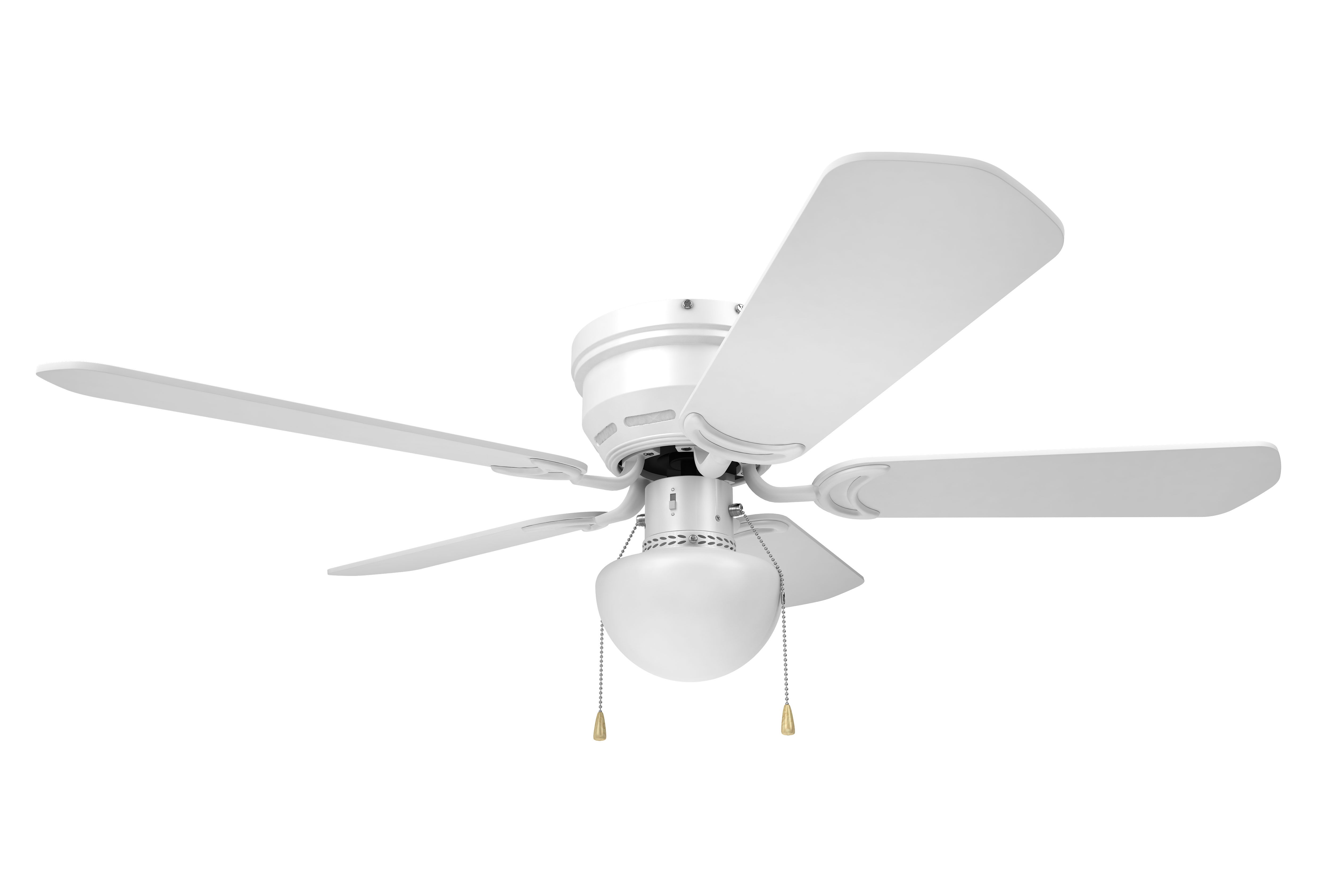 Westcraft White 42 in. 38W 120V 5-Blade Ceiling Fan with LED Light Kit 