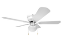 Westcraft White 42 in. 38W 120V 5-Blade Ceiling Fan with LED Light Kit 