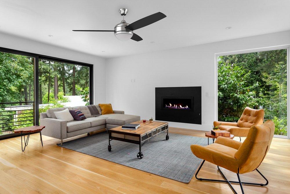 Westcraft Brushed Nickel 52 in. 3-Blade Ceiling Fan with Integrated LED Light Kit 