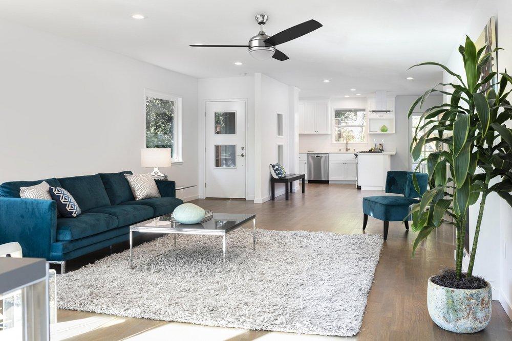 Westcraft Brushed Nickel 52 in. 3-Blade Ceiling Fan with Integrated LED Light Kit 