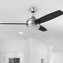 Westcraft Brushed Nickel 52 in. 22W 120V 3-Blade Ceiling Fan with Integrated LED Light Kit 