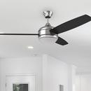 Westcraft Brushed Nickel 52 in. 22W 120V 3-Blade Ceiling Fan with Integrated LED Light Kit 