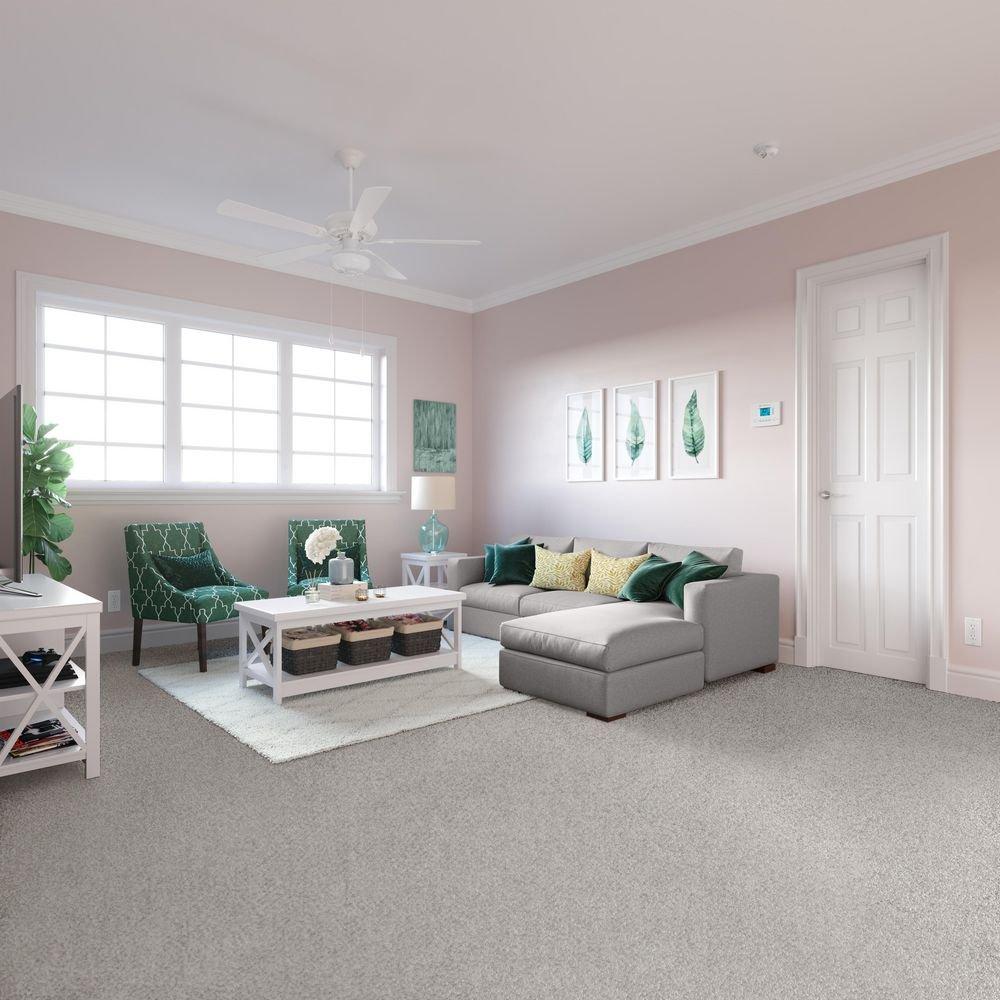 Westcraft White 52 in. 6.5W 120V 5-Blade Ceiling Fan with LED Light Kit 