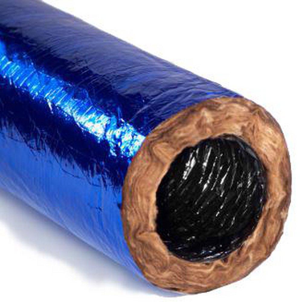 Quietflex Manufacturing Blue 25 ft. Polyester R8 Flexible Air Duct 