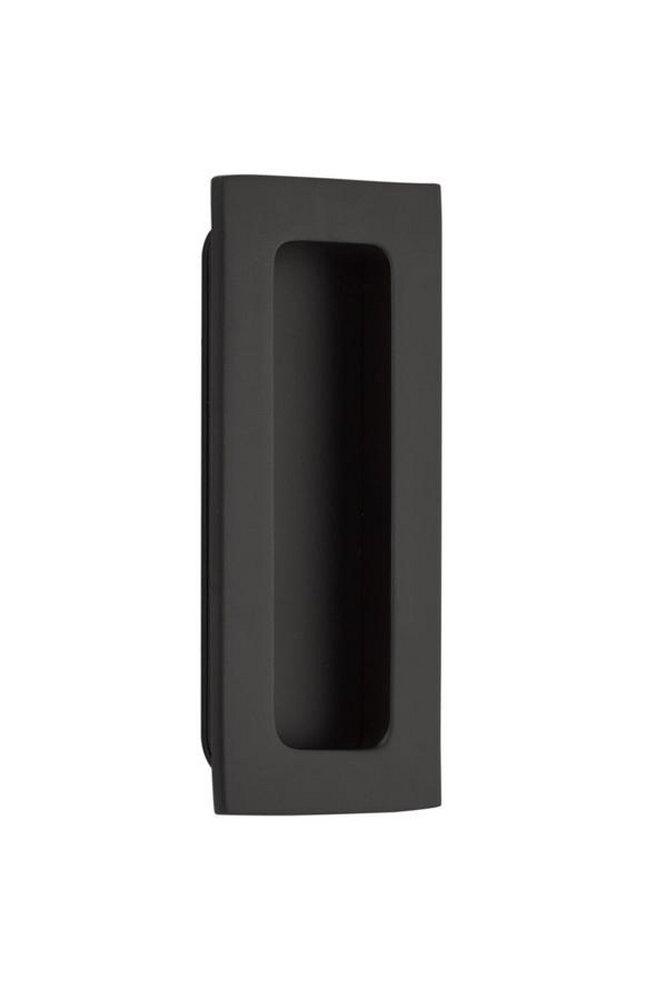 Emtek Products Flat Black Rectangle Flush Pull 