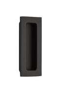 Rectangle Flush Pull in Flat Black