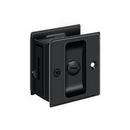 Deltana Enterprises Matte Black Sliding pull Pocket Privacy Door Lock 