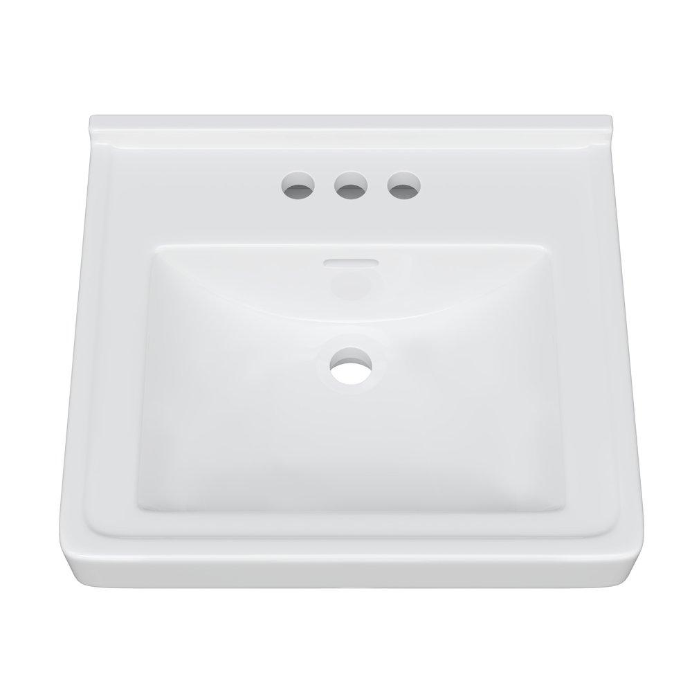 PROFLO&reg; White Wall Mount Sink 