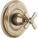 Single Handle Thermostatic Valve Trim in Luxe Gold