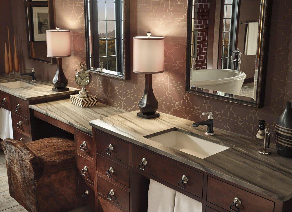 Brizo Luxe Gold Single Handle Lever Floor Mount Filler 