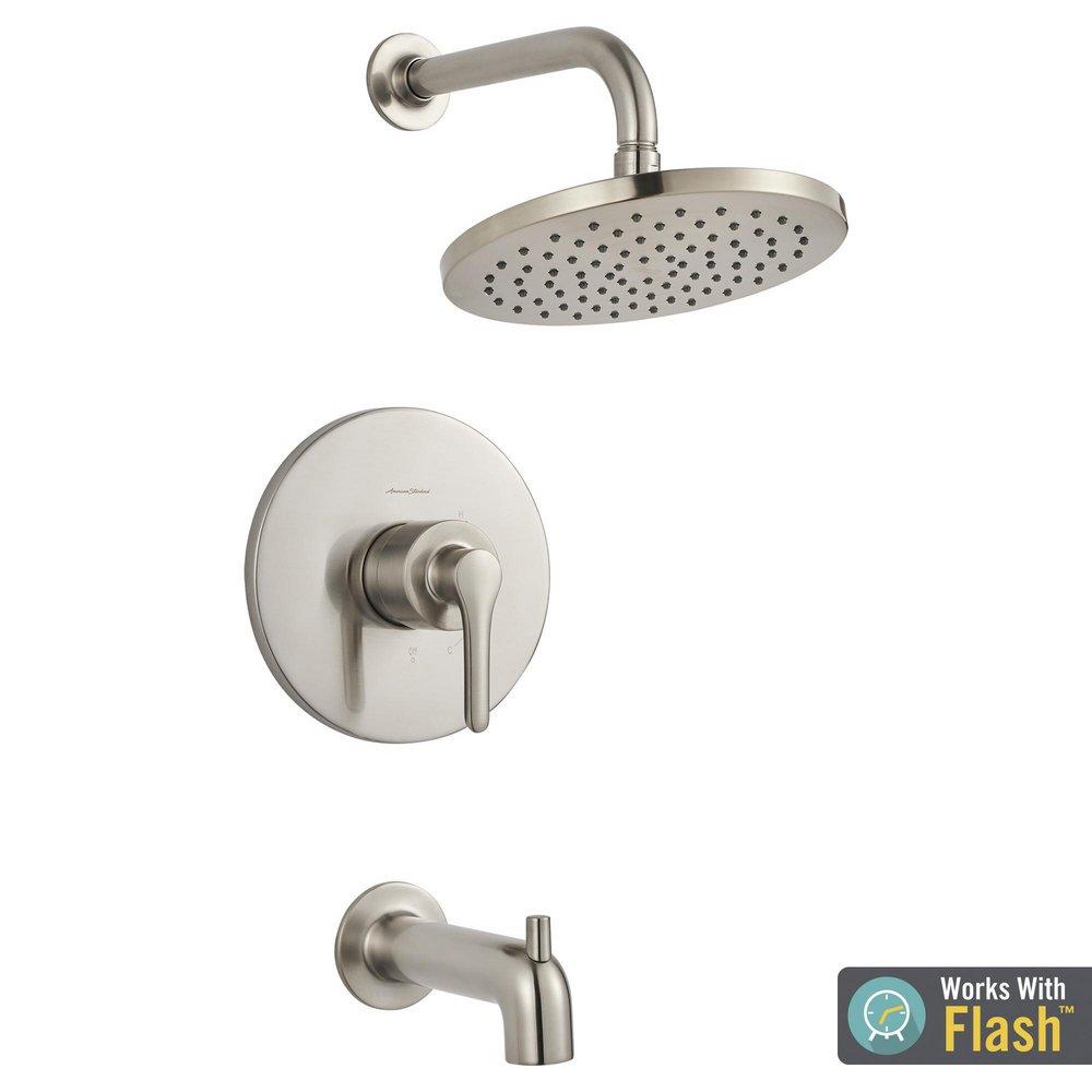 American Standard Brushed Nickel Single Handle Single Shower Faucet Trim Only 