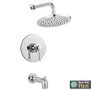 Single Handle Single Function Bathtub & Shower Faucet in Polished Chrome Trim Only