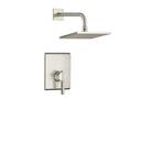 Single Handle Single Shower Faucet in Brushed Nickel Trim Only