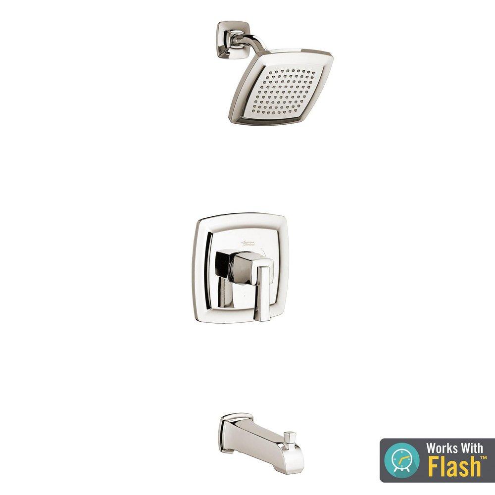 American Standard Polished Nickel Single Handle Single Bathtub & Shower Faucet Trim Only 