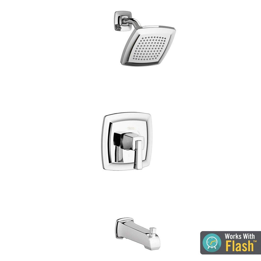 American Standard Polished Nickel Single Handle Single Bathtub & Shower Faucet Trim Only 