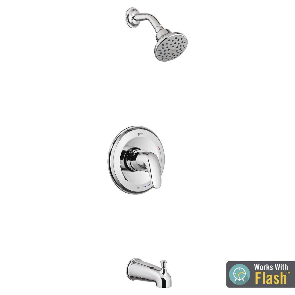 American Standard Polished Chrome Single Handle Single Bathtub & Shower Faucet Trim Only 