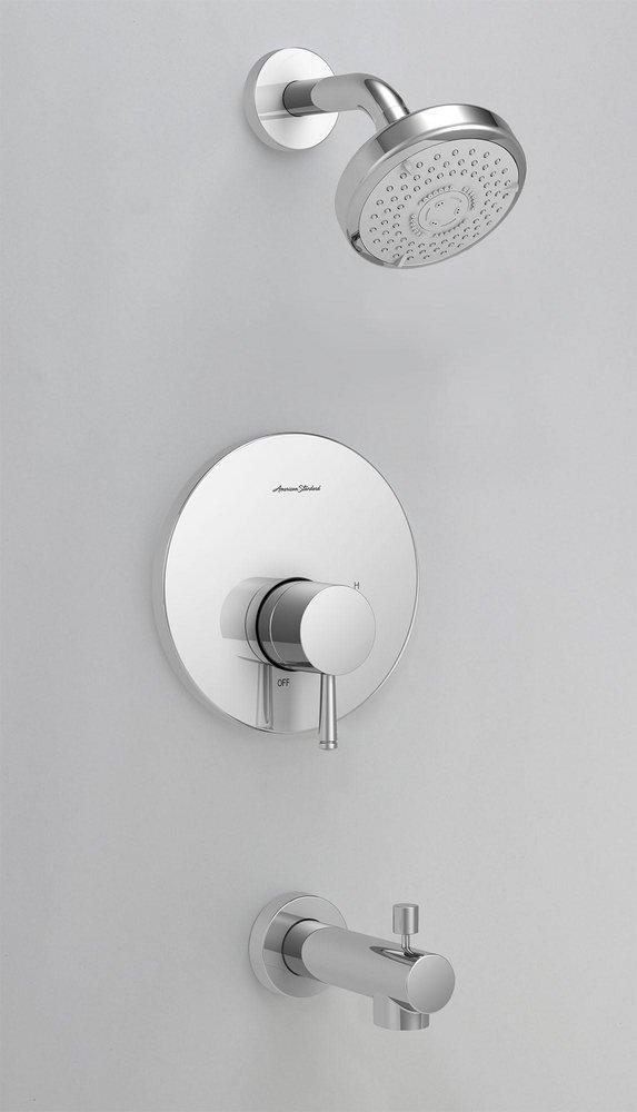 American Standard Polished Chrome Single Handle Multi Bathtub & Shower Faucet Trim Only 