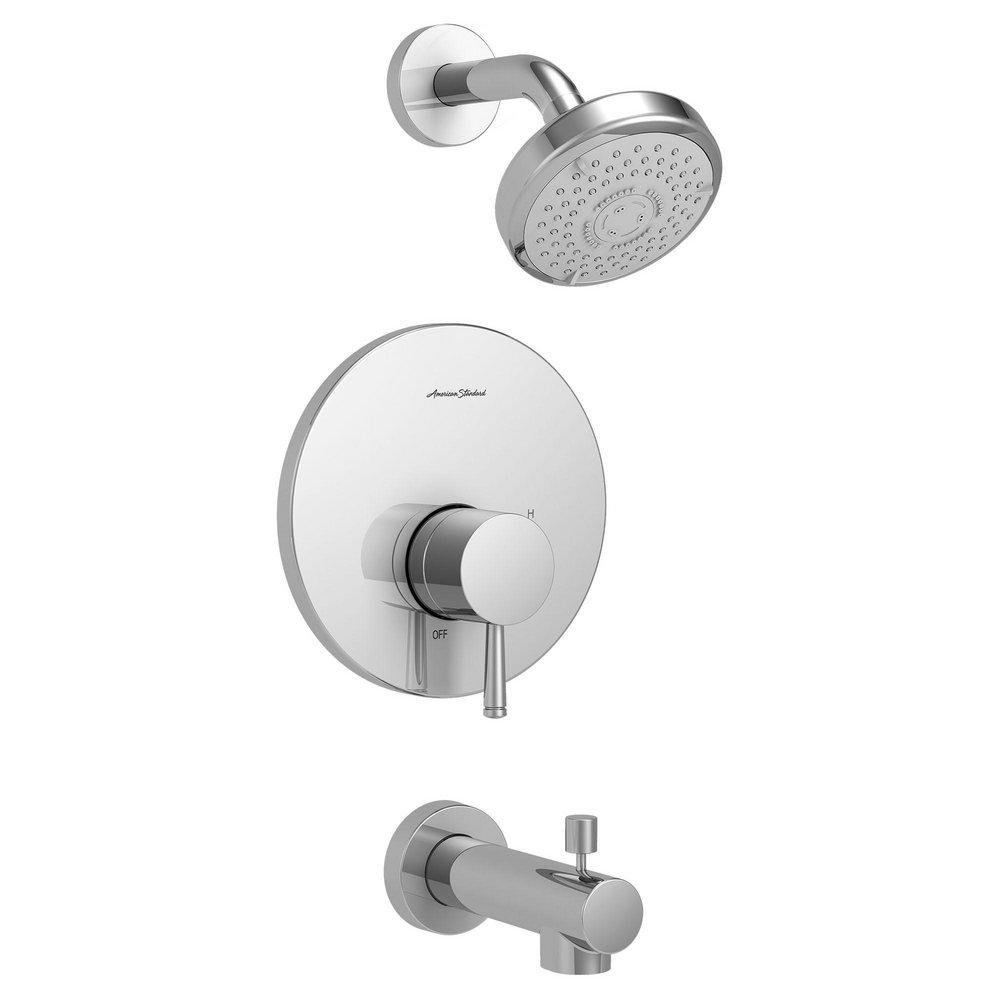 American Standard Polished Chrome Single Handle Multi Bathtub & Shower Faucet Trim Only 