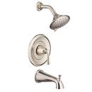 Single Handle Multi Function Bathtub & Shower Faucet in Brushed Nickel (Trim Only)