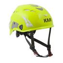 LIME FLOU HI  VIZ SUPERPLASMA Ventilated helmet with chipstrap, lamp clips, up and down adjustment system