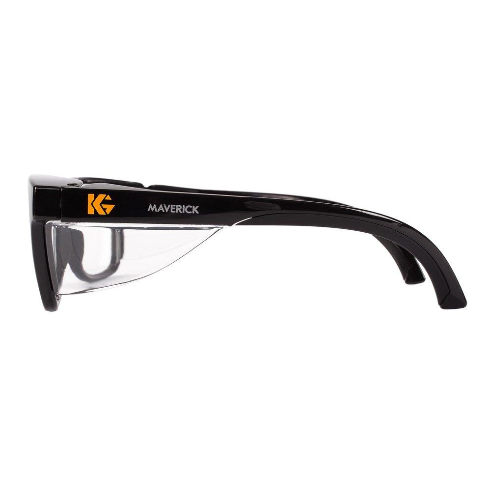KleenGuard&trade; Clear Polycarbonate Black Frame Safety Glass 