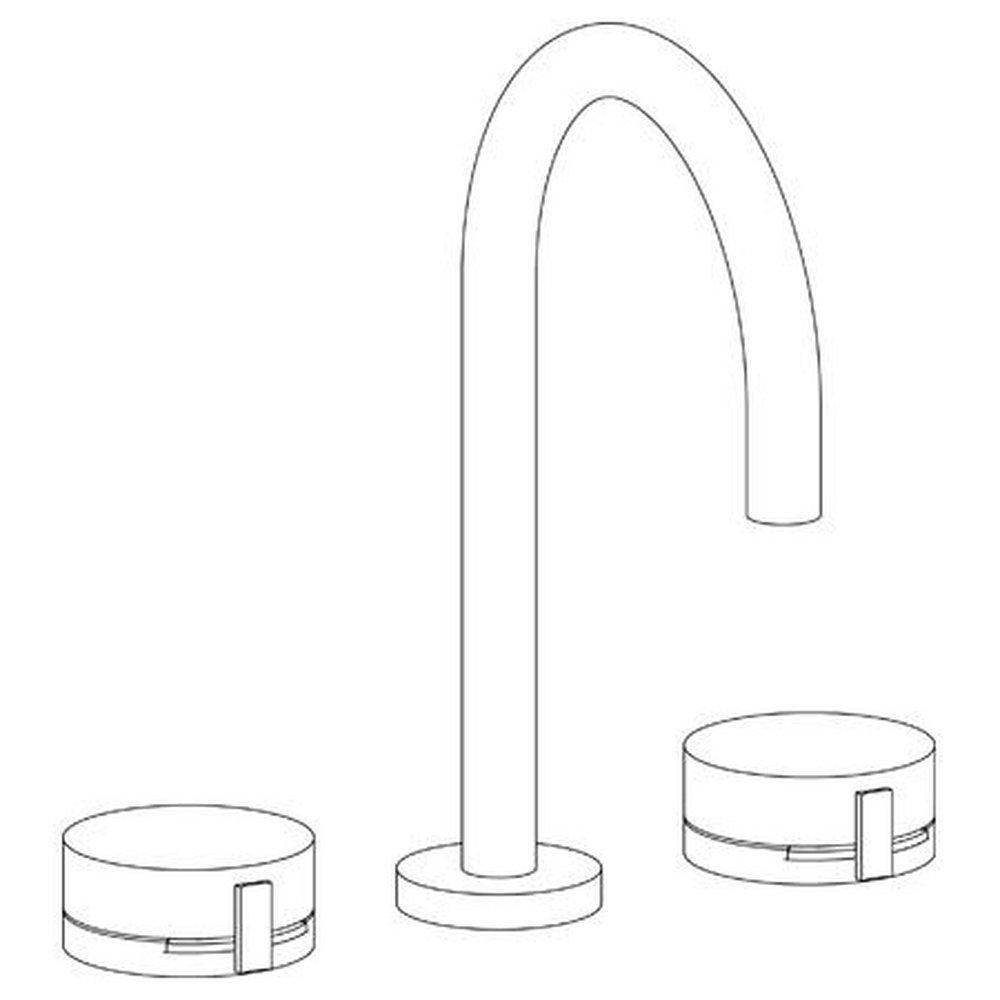 Watermark Designs Aged Nickel Deck Mount Bathroom Sink Fauceted Set 
