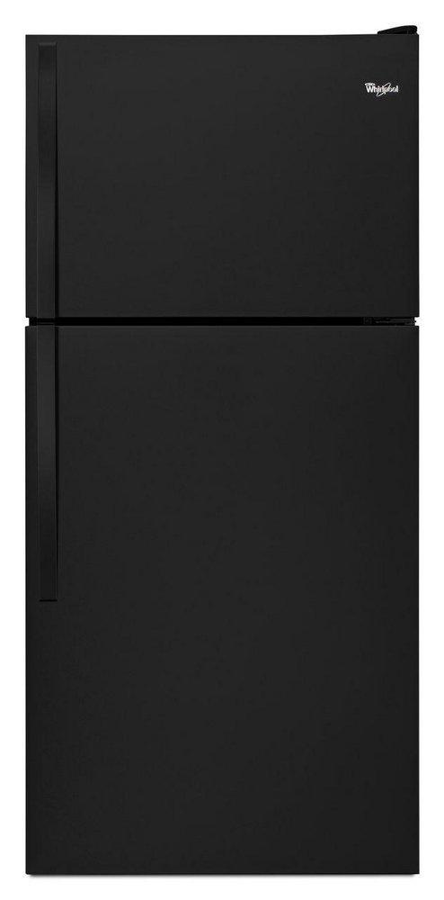 Whirlpool Black 29-3/4 in. 18.25 cu. ft. Top Mount Freezer and Full Refrigerator 