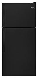 Whirlpool Black 29-3/4 in. 18.25 cu. ft. Top Mount Freezer and Full Refrigerator