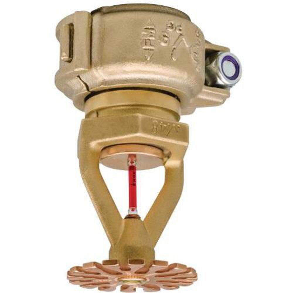 Victaulic Brass 1 in. 200F 25.2K Pendent, Quick Response and Storage Sprinkler Head 