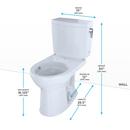 TOTO DRAKE II 1G ROUND FRONT BOWL & RHTANK C453CUFG+ST453UR-COTTON 