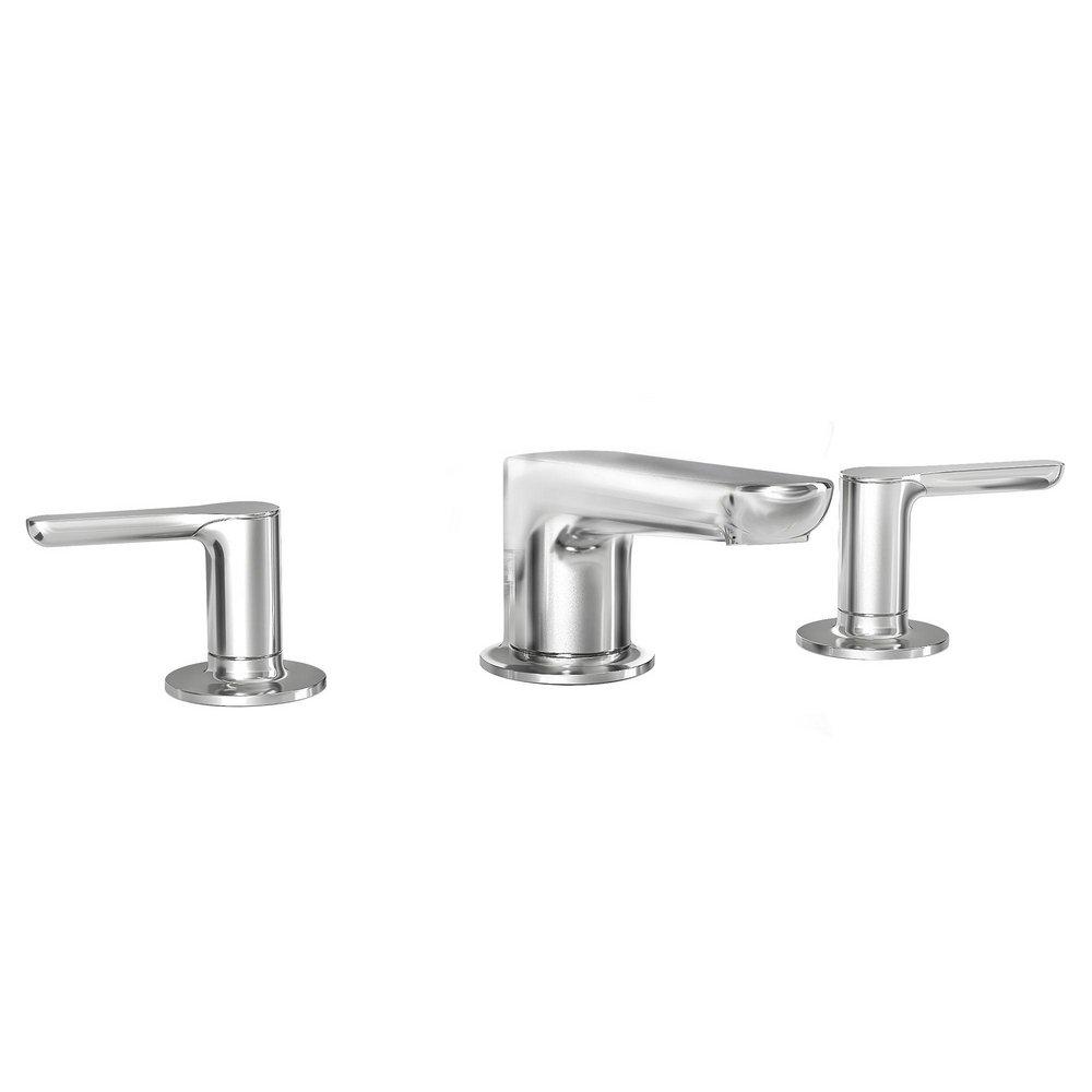 American Standard Polished Chrome Two Handle Widespread Bathroom Sink Faucet Lever Handle 
