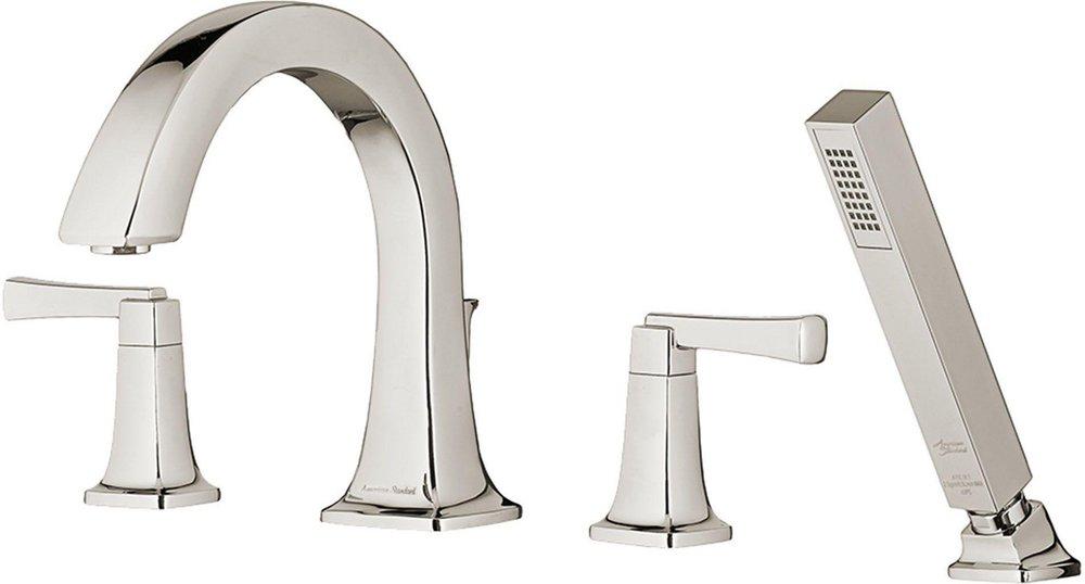 American Standard Brushed Nickel Two Handle Roman Tub Faucet Trim Only 
