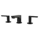 American Standard Matte Black Two Handle Widespread Bathroom Sink Faucet Lever Handle 