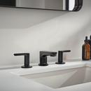 American Standard Matte Black Two Handle Widespread Bathroom Sink Faucet Lever Handle 