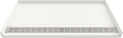 38 in. x 38 in. Shower Base with Center Drain in Soft White