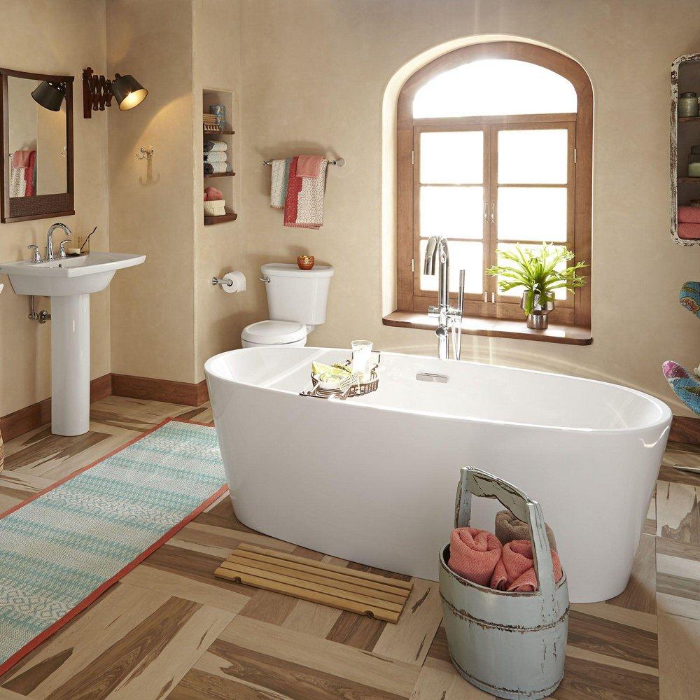 American Standard Matte Black Single Handle Lever Floor Mount Filler 