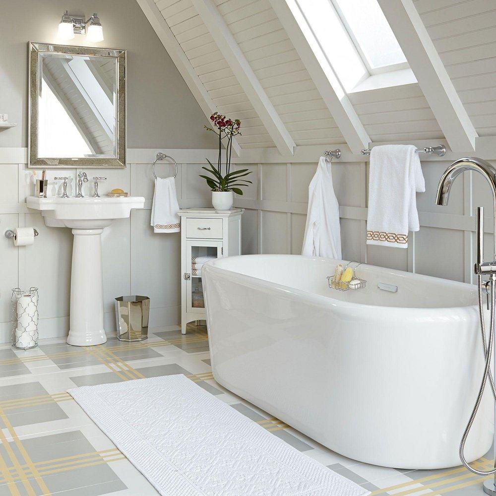 American Standard Matte Black Single Handle Lever Floor Mount Filler 