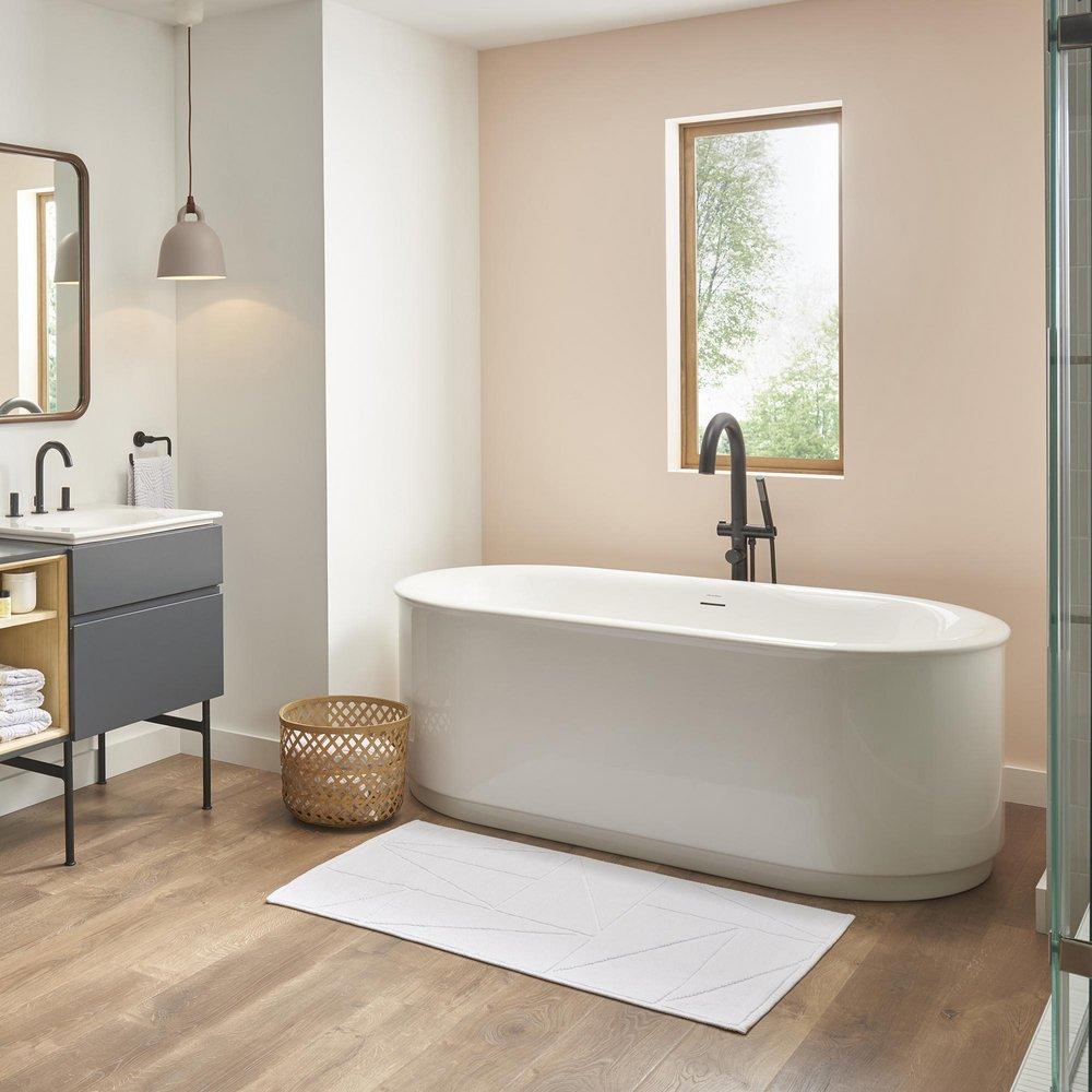 American Standard Matte Black Single Handle Lever Floor Mount Filler 