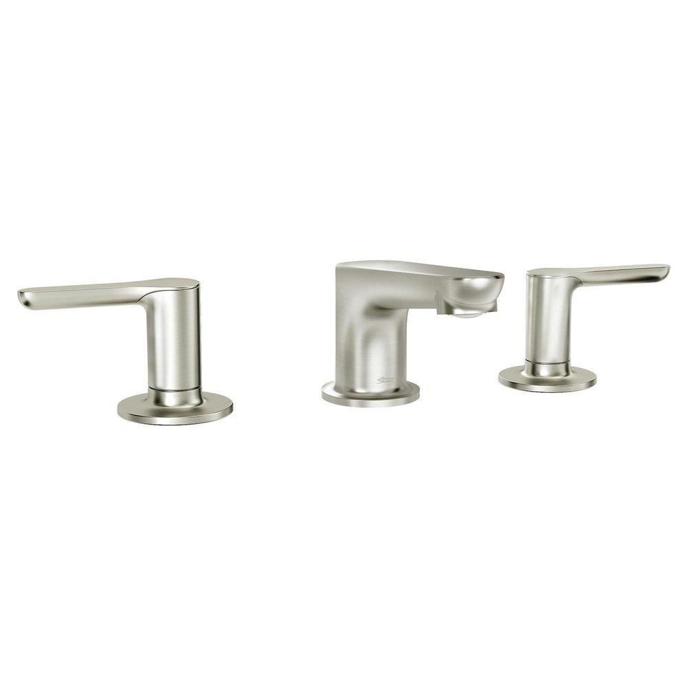 American Standard Brushed Nickel Two Handle Widespread Bathroom Sink Faucet 