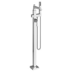 Single Handle Lever Floor Mount Filler in Polished Chrome (Trim Only)
