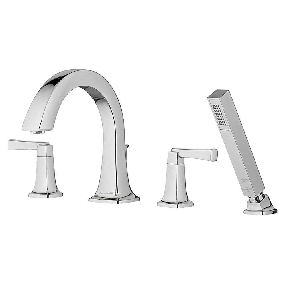 American Standard Polished Chrome Two Handle Roman Tub Faucet Trim Only 