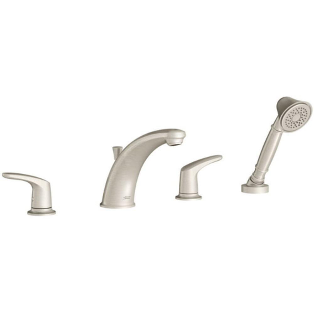 American Standard Brushed Nickel Two Handle Roman Tub Faucet Trim Only 