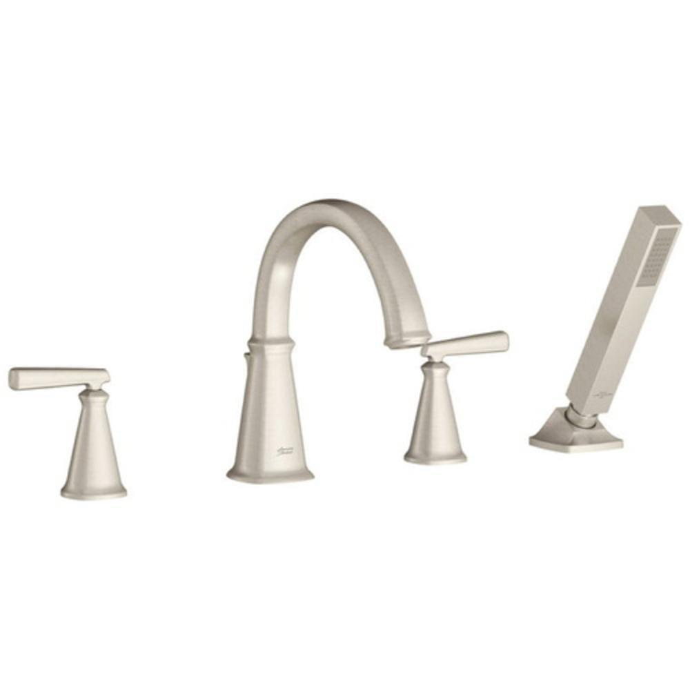 American Standard Brushed Nickel Two Handle Roman Tub Faucet Trim Only 