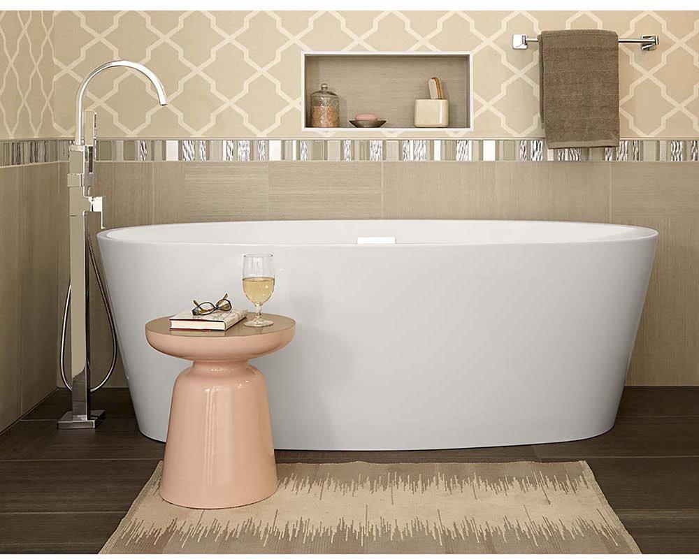 American Standard Brushed Nickel Single Handle Lever Floor Mount Filler 