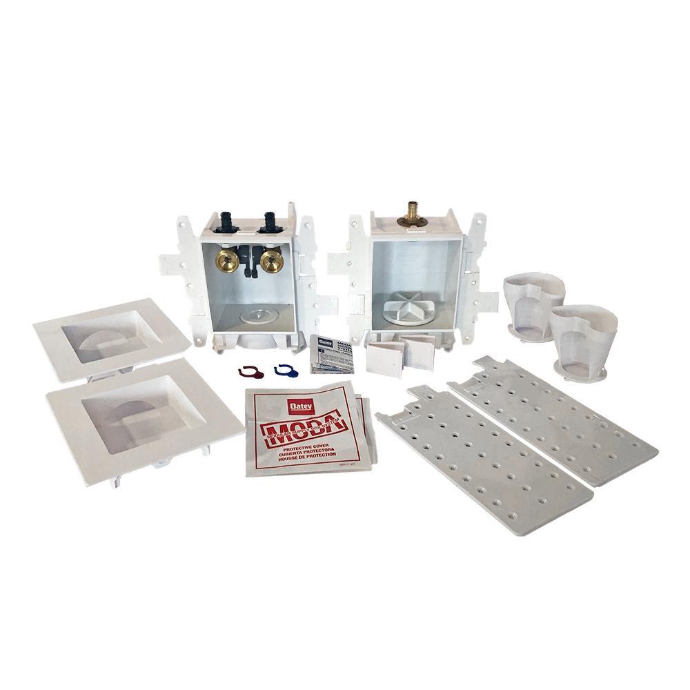 Oatey&reg; White 14 x 7 x 14-13/100 in. Washing Machine Tailpiece Adapter 