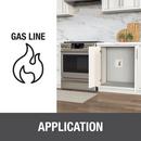 Oatey&reg; White 3-19/50 x 4-17/20 x 4 in. Gas Valve Supply Box 