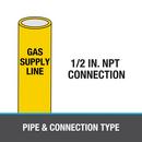 Oatey&reg; White 3-19/50 x 4-17/20 x 4 in. Gas Valve Supply Box 