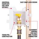 Oatey&reg; White 3-19/50 x 4-17/20 x 4 in. Gas Valve Supply Box 